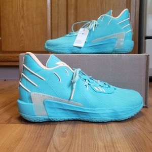 Adidas Dame 7 Damian Lillard Acid Mint Basketball Shoes Men`s Sz 13.5
